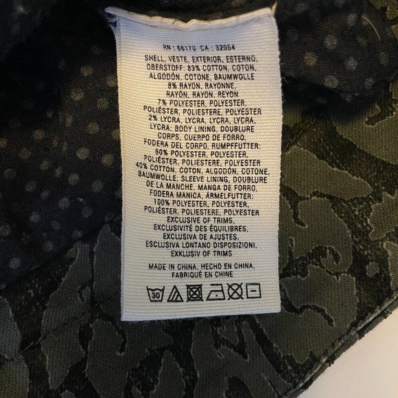 Hei Hei Anthroplogie Velvet Burnette Anorak Utility Jacket Full Zip Olive Green - Picture 10 of 15